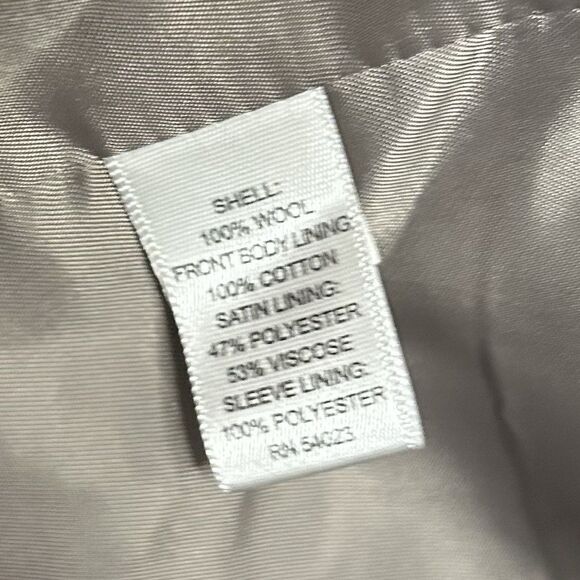 Banana Republic 44R Modern Fit Sport Coat 100% Wool Gray Herringbone Two Button - Picture 4 of 8